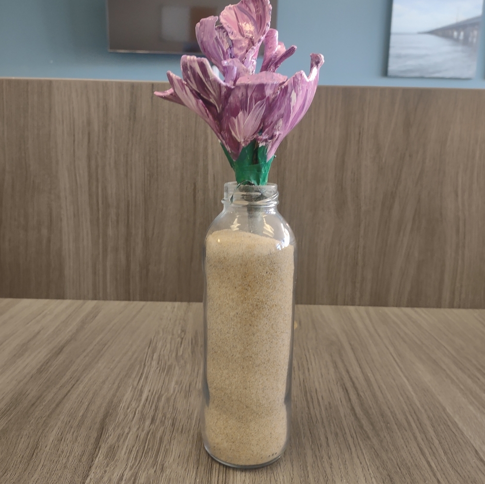Hand Painted Sea Shell Flowers